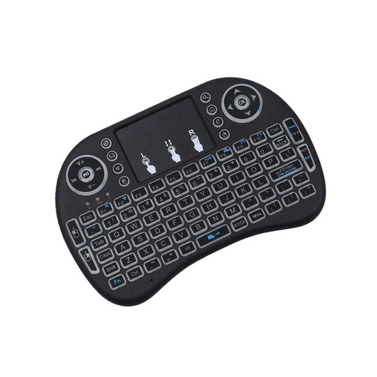 Trådløst TV Tastatur med Touch & LED - QWERTY