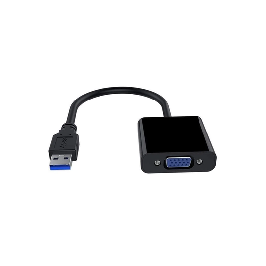 USB 3.0 til VGA Adapter - Sort