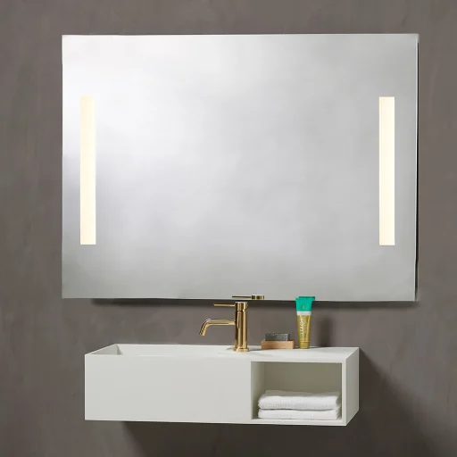 Loevschall Godhavn speil med LED-belysning 120x85 cm