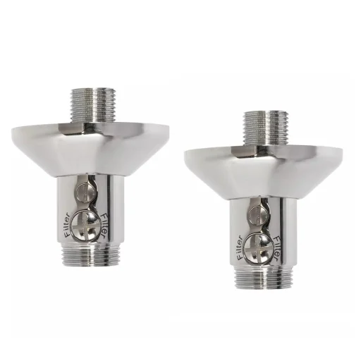 Nico Eksentrisk forskruning m/Avsperring & filter 3/4" x 1/2", Krom