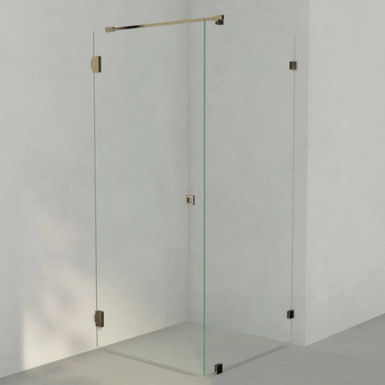 INR Iconic Nordic Rooms Dusjhjørne ARC 13 Original Messing / 90x90cm Klart Glass