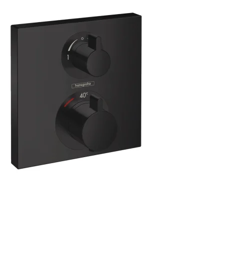 Hansgrohe Ecostat Square dusjbatteri t/innbygning m/omskifter, matt sort
