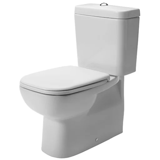 Duravit D-Code gulvstående toalett med HygieneGlaze, kun underdel, hvit