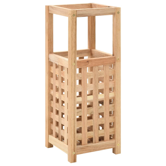 vidaXL paraplystativ massivt valnøddetræ 18 x 18 x 50 cm