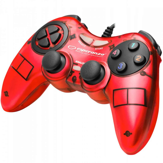 Controller, Wired - Fighter - Rød