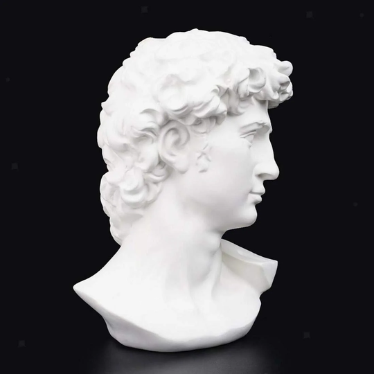 Klassisk Statuette - Byste af David