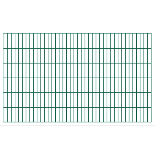 vidaXL havehegnspaneler 2D 2,008x1,23 m 16 m (total længde) grøn