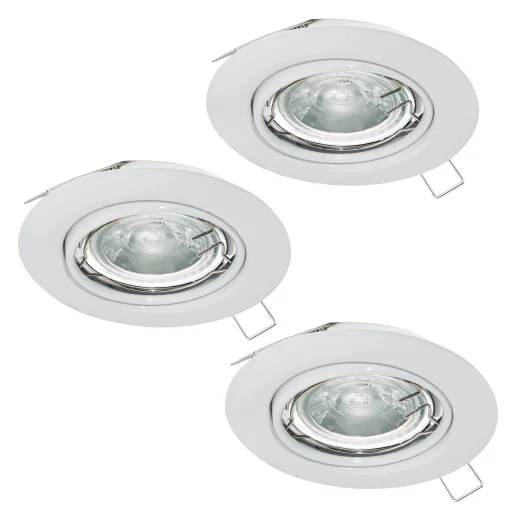 Mazuby Innbyggingssett Kip 3x240 lumen, Ø87, hvit