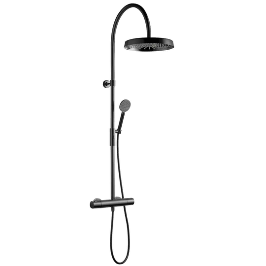 Tapwell Arm7300 TakdusjØ32cm Brushed Black Chrome