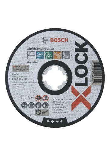 Bosch X-LOCK kutteskive Multi Construction, 125 x 1,6 mm
