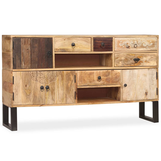vidaXL skænk 140x30x80 cm massivt mangotræ