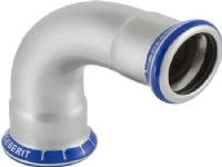 GEBERIT Bøjning 90 grader rustfri 76,1 mm muffe / muffe mapress