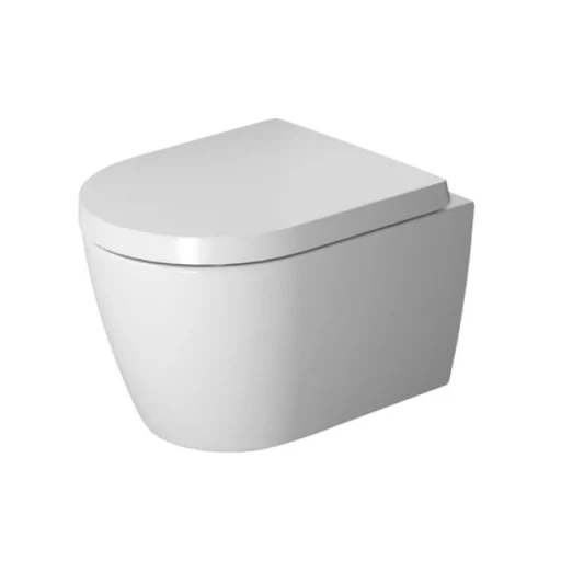 Duravit ME by Starck Rimless Compact hengeskål m/skjult montering & toalettsete, hvit