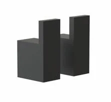 Frost Quadra Håndkle-krok 22 mm, Sort - 2 stk.