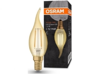 OSRAM Vintage 1906 Classic BA - LED-filament-lyspære - form: BA35 - E14 - 1.5 W (tilsvarende 12 W) - klasse G - varmt hvidt lys - 2400 K - guld