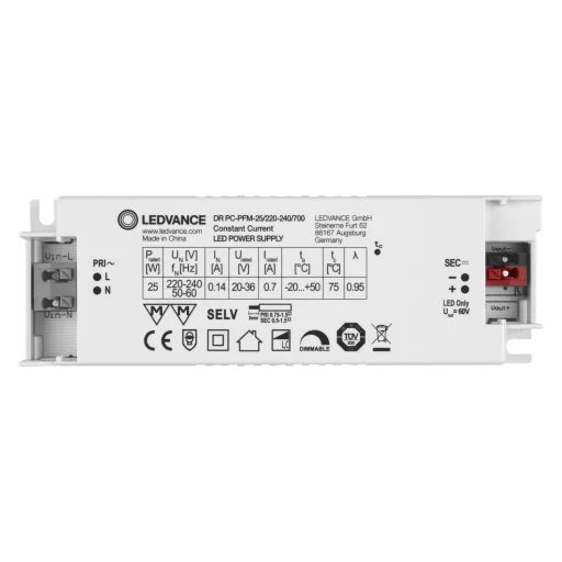 LED Driver Ytelse PC-PFM 25W, 700 mA, fasedimming, IP20
