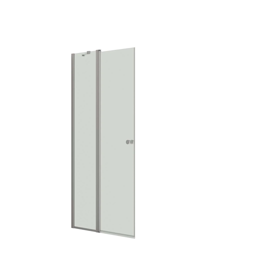 Dansani Match C Dusjdør med Sidepanel B90-100xh200cm Sateng / 90cm Klart Glass