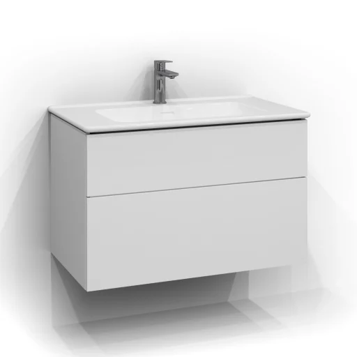 Svedbergs Forma servantskap 80x45, skuffer, hvit