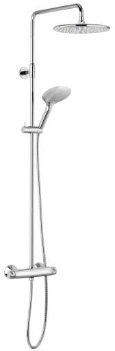 Damixa Bell dusjsystem m/Termostat, Krom