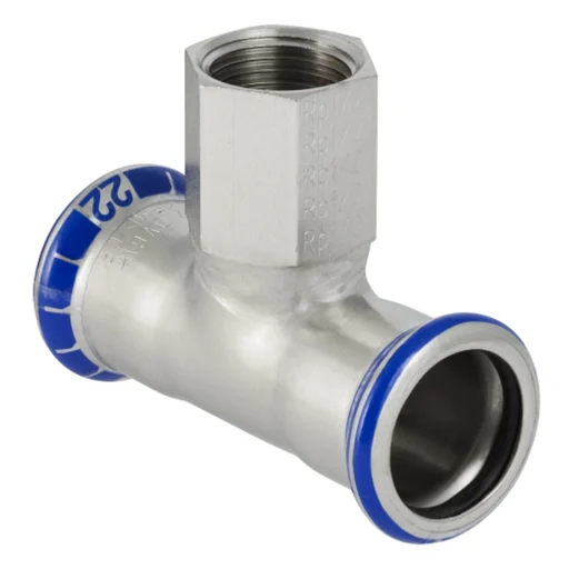54 x 1/2" x 54 mm Tee RF-sokkel/sokkel Mapress