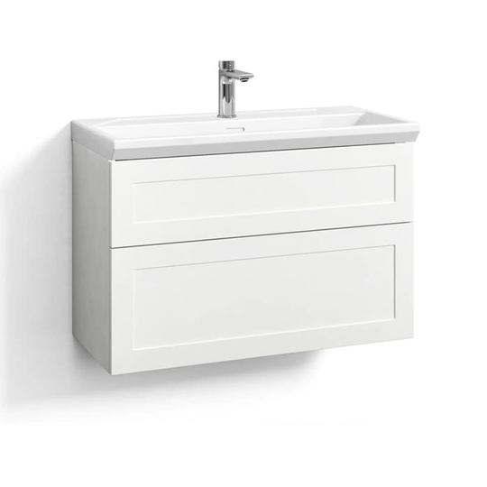 Svedbergs Forma Ramme Servantskap 80cm / 35cm Hvit Matt