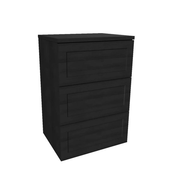 Vikingbad MIE Kommode Ramme - Mål: B(60/90)Xh88xd46cm Svart eik / 60cm