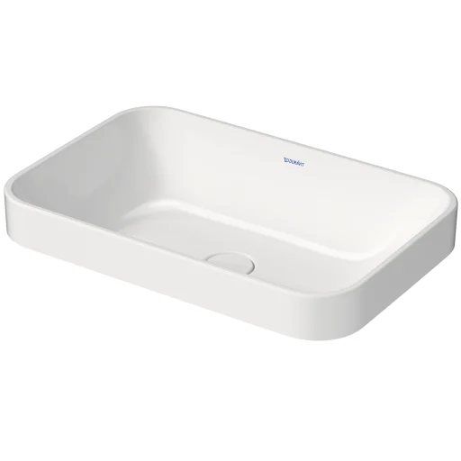 Duravit Happy D.2 Plus bowle med WonderGliss, 60x40cm, hvit