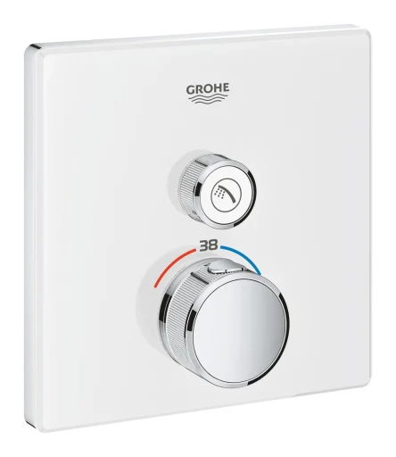 Grohe Grohtherm SmartControl Dusjbatteri m/Termostat, 1 uttak, Hvit