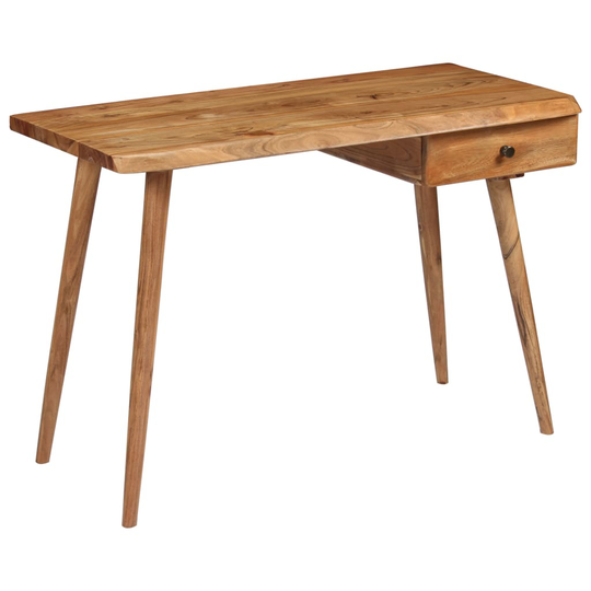 vidaXL skrivebord i massivt akacietræ 110 x 50 x 76 cm