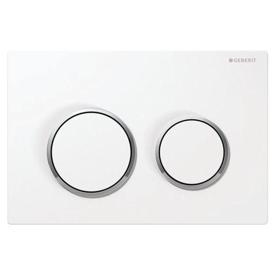 Geberit Omega 20 Betjeningsplate Hvit / Krom