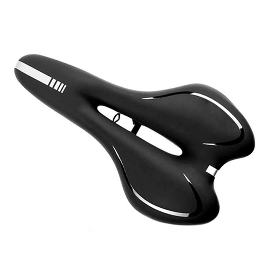 Cykelsadel med Gel - Sort