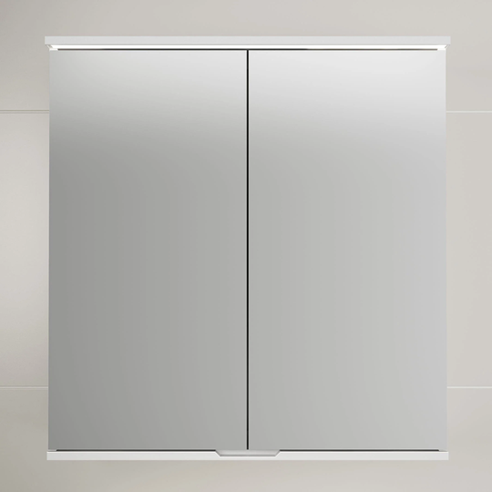 Linn Bad Hilde Speilskap med Overlys og Stikk Hvit Matt / 80cm