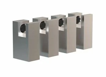 Frost Quadra Speilholder 14 mm, Rustfritt stål - 4 stk.