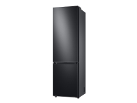 Samsung Bespoke RL38A7B5BB1 - Køleskab/fryser - bund-fryser - bredde: 59.5 cm - dybde: 65.8 cm - højde: 203 cm - 387 liter - Klasse B - premium sort stål