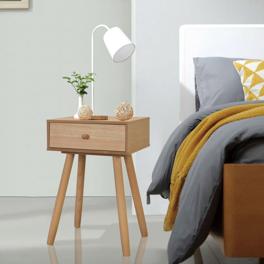 vidaXL sengebord 2 stk. massivt fyrretræ 40 x 30 x 61 cm brun