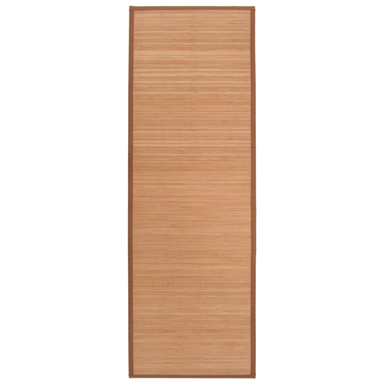 vidaXL yogamåtte bambus 60 x 180 cm brun