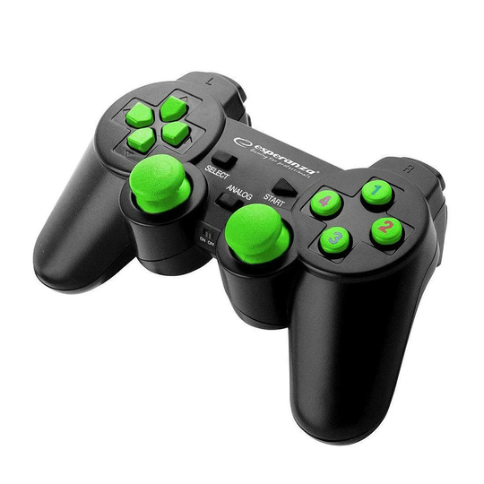 Controller, Kablet - Warrior - Sort / Grøn