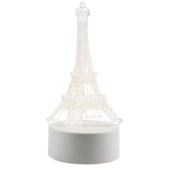 3D LED-Lampe - Eiffeltårnet