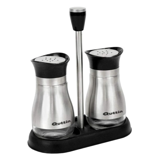 Salt og peber shakers med stativ