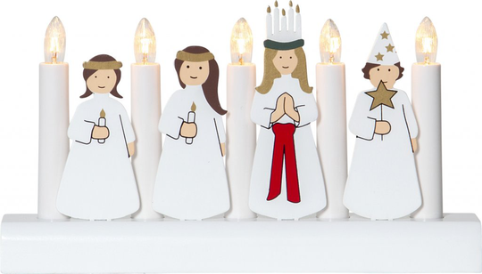 Julia candlestick (Lucia) (hvid)