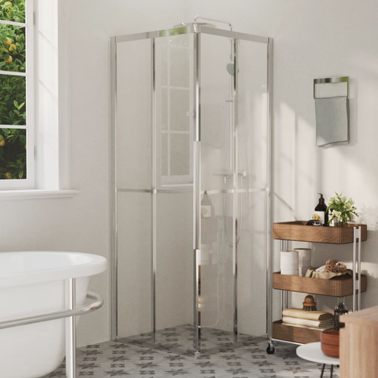 vidaXL brusekabine 70x70x180 cm sikkerhedsglas