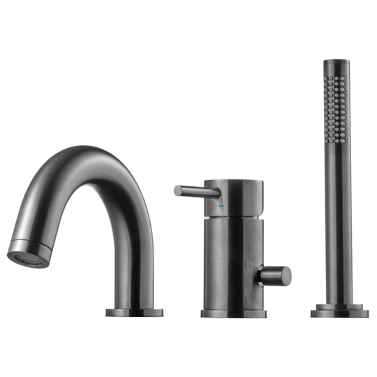 Tapwell Bi047 Karkantbatteri 3-hulls Brushed Black Chrome