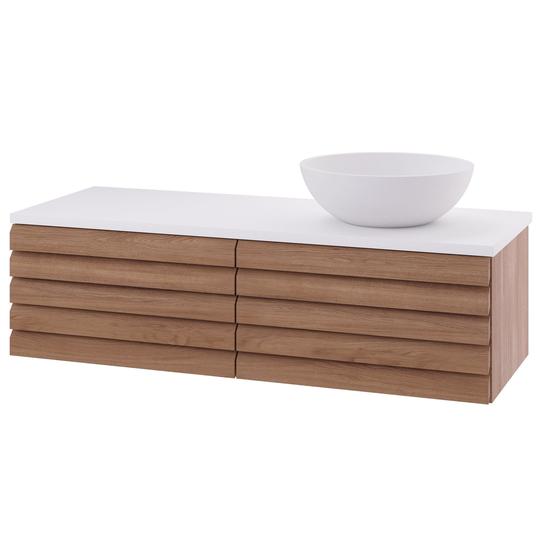 Linn Bad Selma Eikestav Heltre D45cm Servantskap Eik / 120cm Høyre