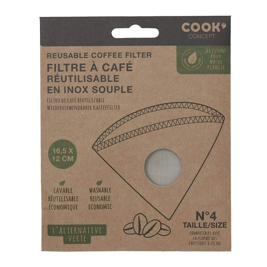 Genanvendeligt Kaffefilter - Rustfrit Stål