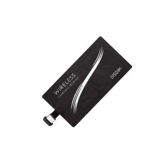 Qi Adapter - Trådløs Modtager for Oplading til USB-C - Sort