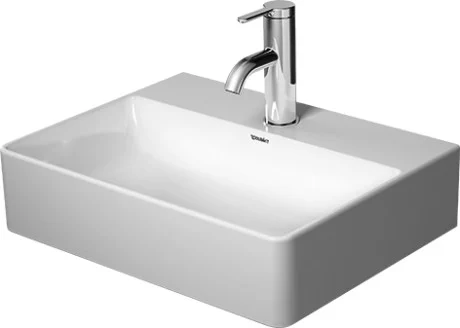 durasquare vask 45x35cm uten kranhull med vidundergliss