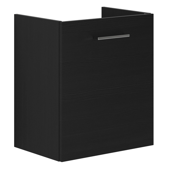 Dansani Mido+ Slim Servantskap 1 dør B50xd35cm Uten Servant Svart Struktur / 50cm Høyre