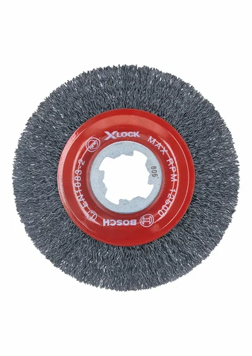 Bosch X-LOCK skive stålbørste, korrugert, 0,3 x 115 mm, stål