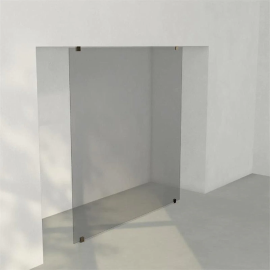 INR Iconic Nordic Rooms Dusjvegg ARC 43 Plus Måltilpasset Messing / Grått Glass