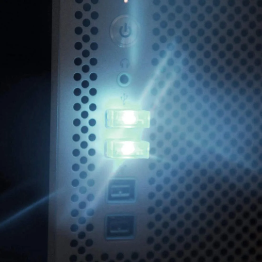 Mini USB-lampe med LED - Hvid